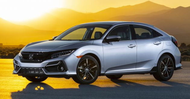 2020 Honda Civic Hatchback facelift debuts in the US