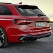 2020 B9 Audi RS4 Avant facelift – 17% more efficient