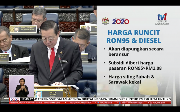 Budget 2020: Kad95 for non-BSH recipients – fuel subsidy up to RM30/mth for cars, RM12/mth for bikes