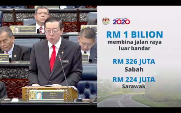 Budget 2020: RM1 billion to improve rural roads, RM450 million for 500 electric public transport buses