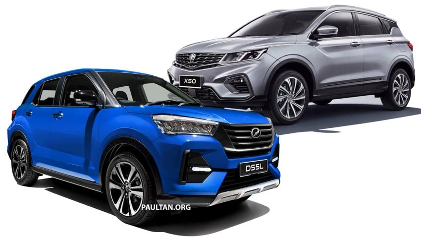 Perodua D55L SUV vs Proton X50 – we compare specs of Daihatsu Rocky/Toyota Raize and Geely Binyue 1040969