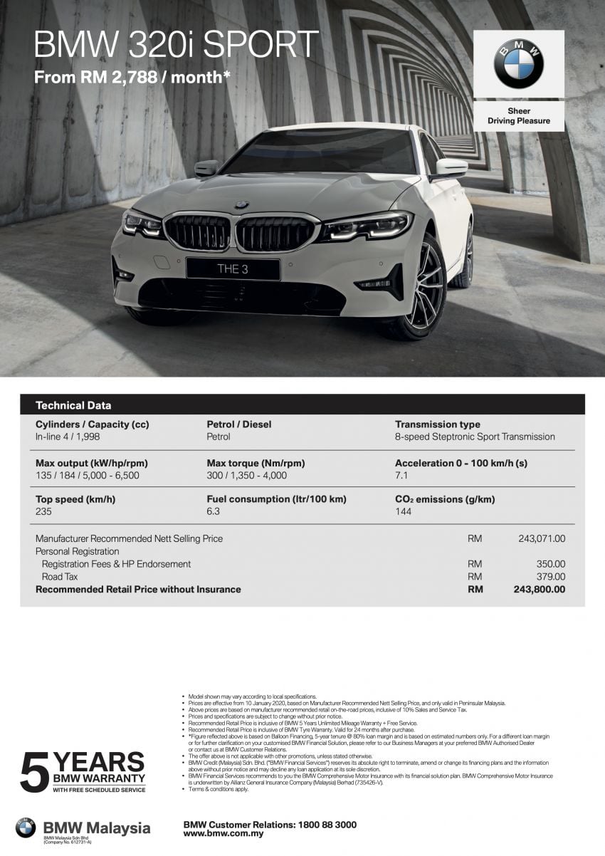 G20 BMW 320i Sport launched in Malaysia – RM244k 1067372