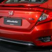 Honda Civic 2020 diperkenalkan secara rasmi di M’sia – dengan Honda Sensing, harga bermula RM113,600