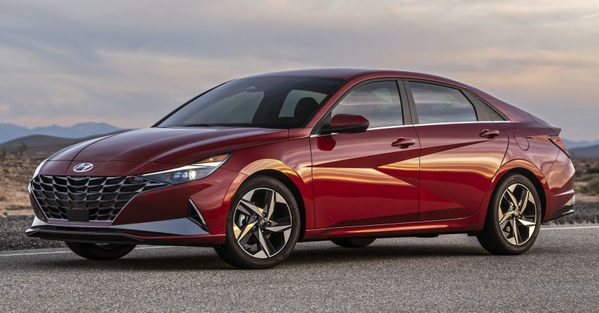 2021 Hyundai Elantra, Elantra Hybrid debut – four-door coupe style, dual-screen setup, 64-colour LED lights! 1096667
