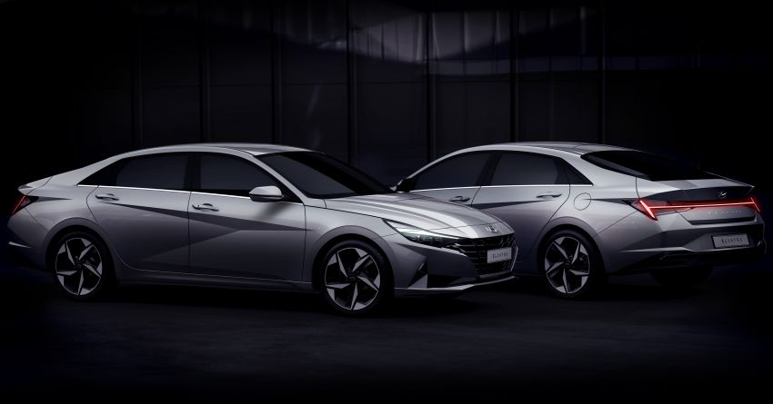 2021 Hyundai Elantra, Elantra Hybrid debut – four-door coupe style, dual-screen setup, 64-colour LED lights! 1096687