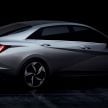2021 Hyundai Elantra, Elantra Hybrid debut – four-door coupe style, dual-screen setup, 64-colour LED lights!