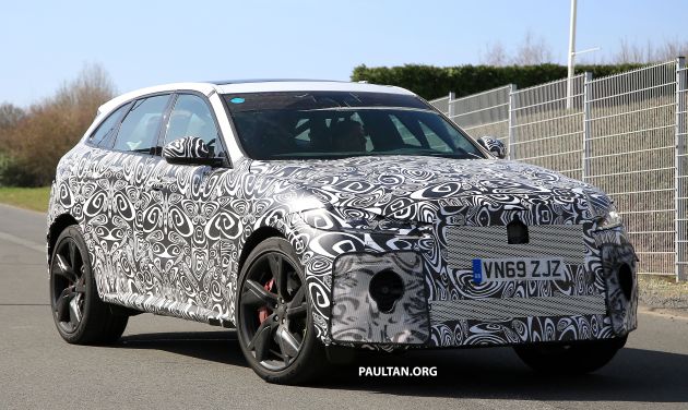 SPYSHOTS: Jaguar F-Pace SVR facelift at the ‘Ring