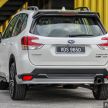 Subaru Forester now offered in Malaysia with rebates up to RM30,000 for selected model-year units, colours