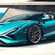 Lamborghini Sian Roadster debuts, 819 PS hybrid V12