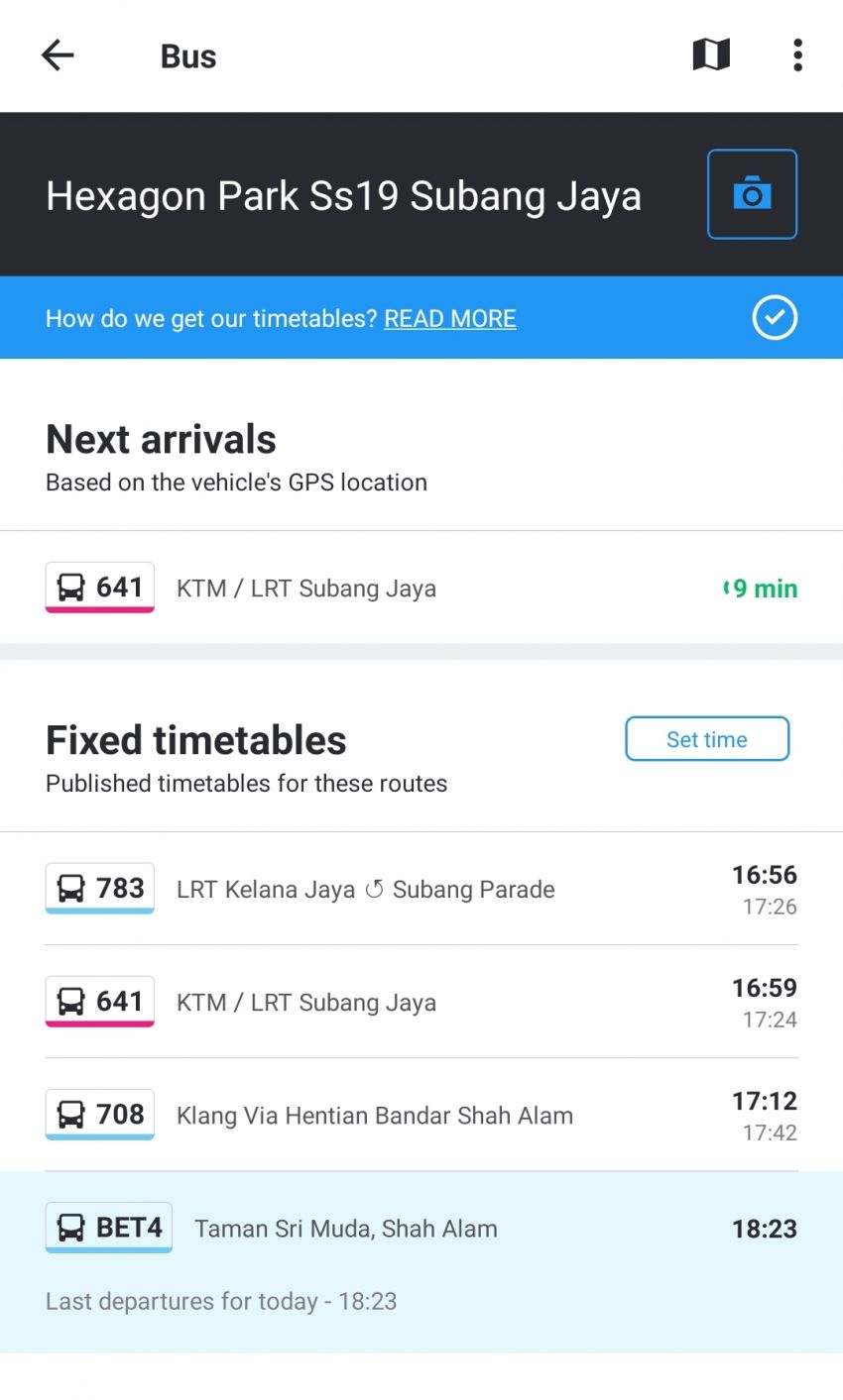 Moovit app shows real-time location of Rapid buses 1167075