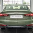 2020 Audi A5 Sportback facelift now in Malaysia – mild hybrid; RM350,900 for 2.0 TFSI, RM377,900 for quattro
