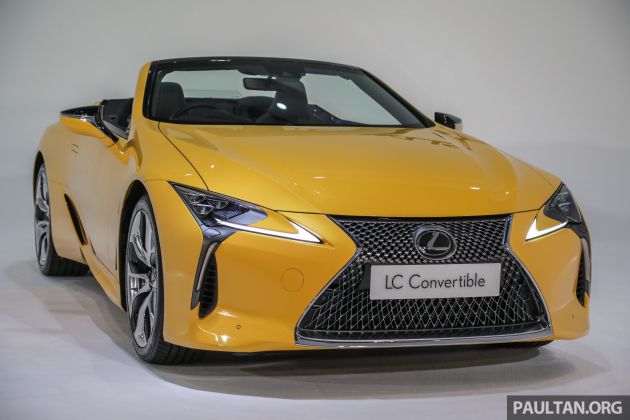 Lexus LC 500 Convertible launched in Malaysia – 5.0L NA V8 with 470 hp, folding soft top; RM1.35 million