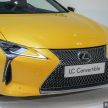 Lexus LC 500 Convertible launched in Malaysia – 5.0L NA V8 with 470 hp, folding soft top; RM1.35 million