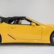 Lexus LC 500 Convertible launched in Malaysia – 5.0L NA V8 with 470 hp, folding soft top; RM1.35 million