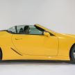 Lexus LC 500 Convertible launched in Malaysia – 5.0L NA V8 with 470 hp, folding soft top; RM1.35 million