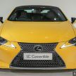 Lexus LC 500 Convertible launched in Malaysia – 5.0L NA V8 with 470 hp, folding soft top; RM1.35 million