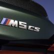 BMW M5 CS – 635 hp/750 Nm, 0-100 km/h in three seconds; more carbon, less weight, four bucket seats