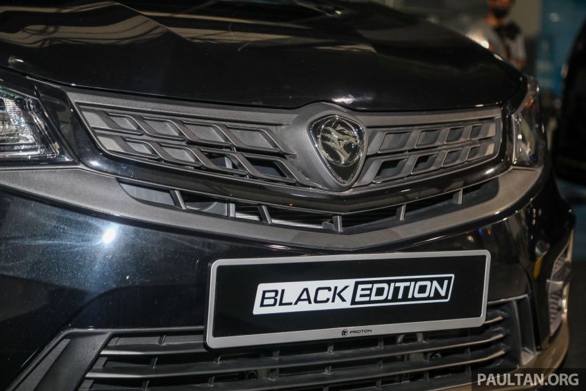 Proton Persona Black Edition launched in Malaysia – Quartz Black paint, gold accents; 500 units; RM54,700 1249913