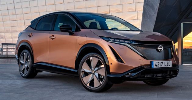 Nissan Ariya gets new Aurora Green, Akatsuki Copper colours – water-based process emits 25% less CO2