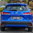 Toyota Corolla Cross 1.8V kini berharga RM129,266 dengan potongan SST 50%, RM4,734 lebih murah