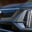 Cadillac Lyriq shown in production form; 340 hp/440 Nm single-motor RWD, 480 km range – from RM246k