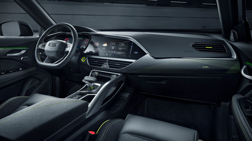 Geely Xingyue S revealed in grey with lime accents 1312091