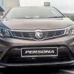 2022 Proton Persona facelift launched in Malaysia – 3 variants; 1.6L with CVT, brown leather; from RM46k