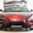 Aston Martin Vantage ‘Liquid Crimson’ in Malaysia – first unit here with the 70th anniversary ‘vaned’ grille