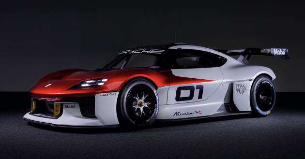 Porsche Mission R – 1,088 PS twin-motor concept with natural fibre bodywork hints at GT racing future