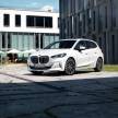 U06 BMW 2 Series Active Tourer debuts – all-new styling; petrol, diesel engines first; PHEVs next year