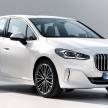U06 BMW 2 Series Active Tourer debuts – all-new styling; petrol, diesel engines first; PHEVs next year