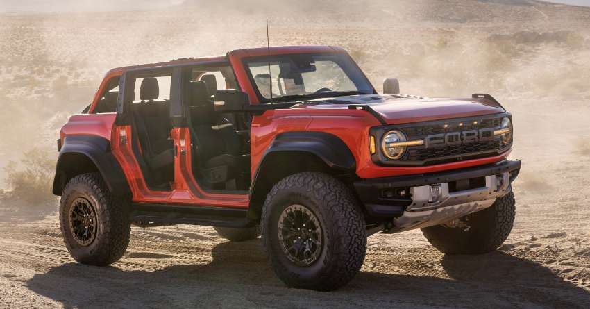 2022 Ford Bronco Raptor debuts with a 3.0 litre twin-turbo EcoBoost V6 and off-road-focused upgrades 1408837