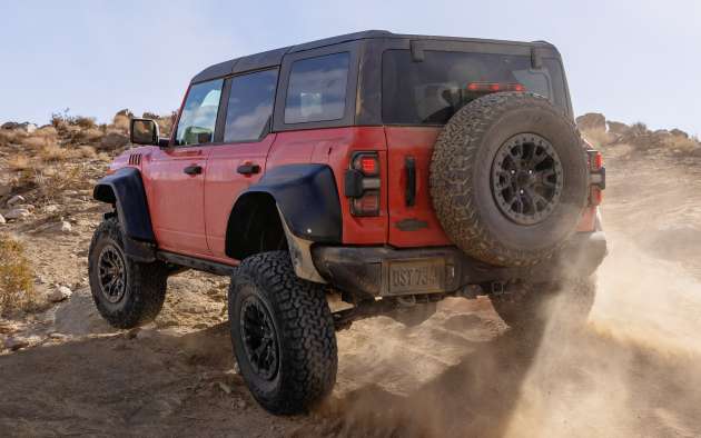 Ford Bronco Raptor – 418 hp, 596 Nm official output figures from 3.0L biturbo EcoBoost V6 petrol engine