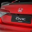 2025 Honda Civic FE facelift revealed in the US – less forehead, bigger grilles, market launch this summer