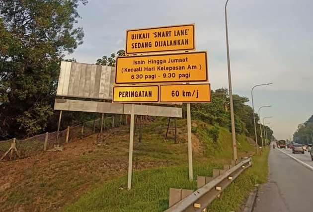 Smartlane at NKVE – emergency lane opened up during peak hours, Setia Alam to Shah Alam, 60 km/h