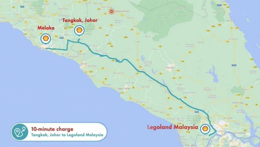 Shell Recharge EV DCFC mula beroperasi di M’sia  – stesen pertama di Lebuhraya Utara-Selatan di Tangkak 1405469