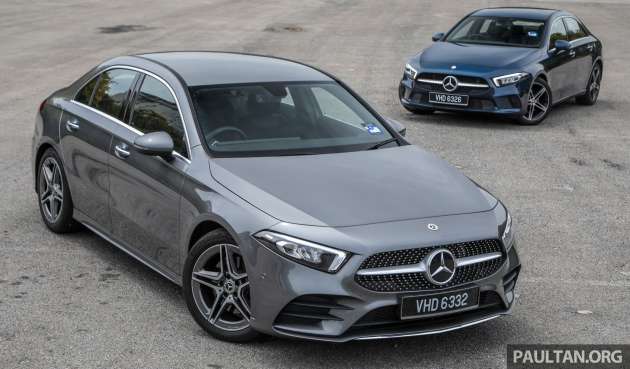 Mercedes-Benz A-Class Sedan CKD updated for 2022 in Malaysia: A200 up RM9.5k, A250 AMG Line by RM4k