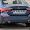 Mercedes-Benz A-Class Sedan CKD updated for 2022 in Malaysia: A200 up RM9.5k, A250 AMG Line by RM4k