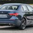 Mercedes-Benz A-Class Sedan CKD updated for 2022 in Malaysia: A200 up RM9.5k, A250 AMG Line by RM4k