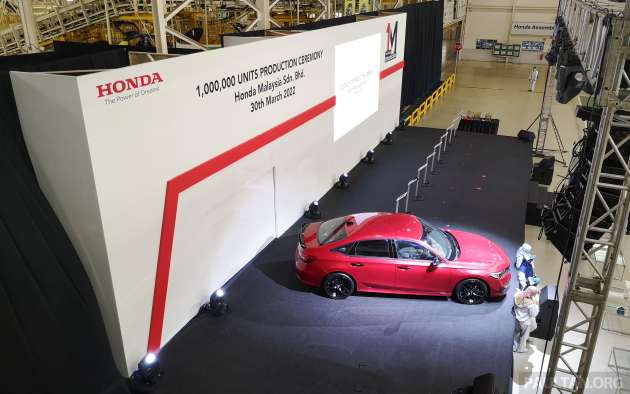 Honda Malaysia achieves 1 million units production milestone – Civic RS is Melaka plant’s landmark car