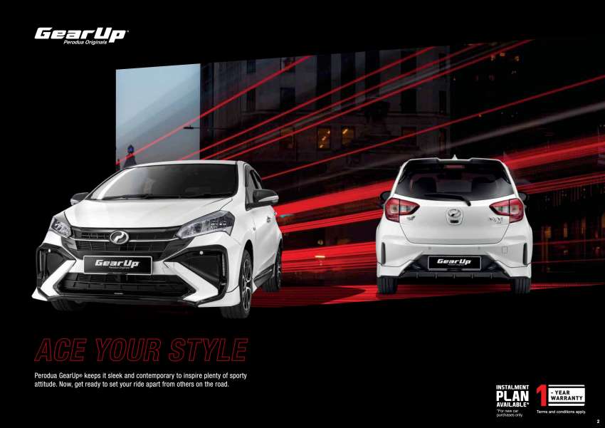 Perodua Myvi GearUp 2022 – senarai harga rasmi dan brosur untuk kit badan Ace dan aksesori pilihan lain 1444773