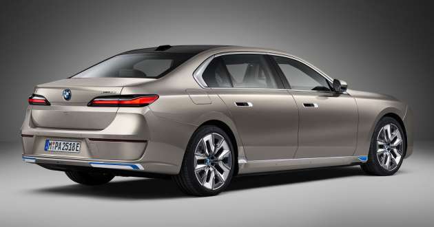 2023 BMW i7 – first all-electric 7 Series; xDrive60 with 544 PS, 745 Nm, 625 km EV range, 101.7-kWh battery