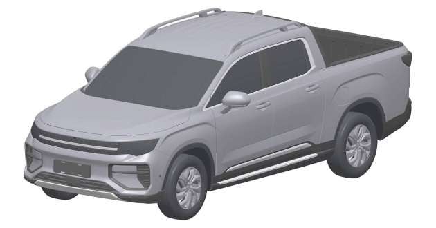 Geely electric pick-up truck leaked in patent images – first vehicle under new Radar brand due this year