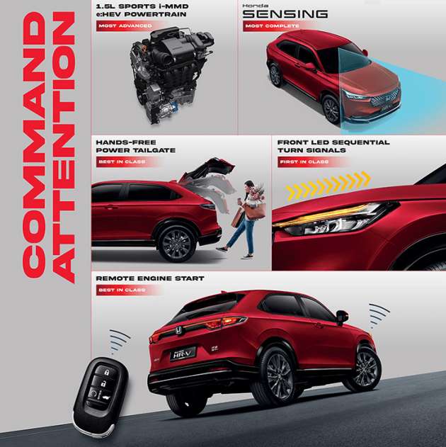 Honda HR-V 2022 – tempahan untuk pasaran Malaysia sudah dibuka; RS e:HEV dan petrol, lancar Q3 2022