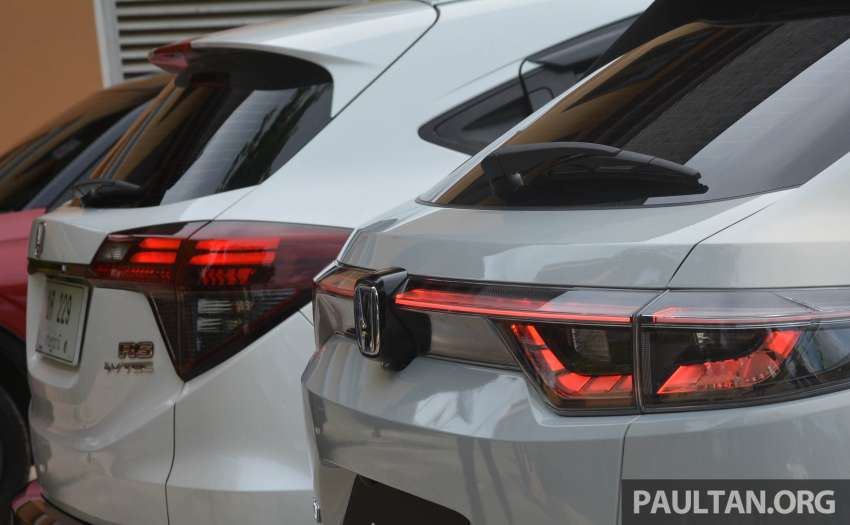 Honda HR-V 2022 vs 2021 – new RV compared to old RU generation, side-by-side gallery of both SUVs 1467645