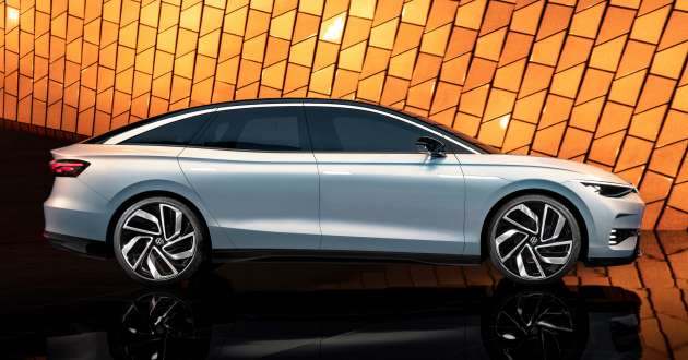 Volkswagen ID. Aero concept – previews brand’s first global EV sedan; bigger than the Passat; 620 km range