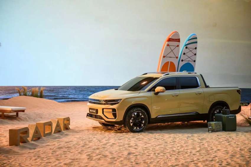 Geely Radar RD6 debuts – Hilux-sized EV pick-up truck built on SEA platform; Q4 2022 launch; 600 km range 1504503