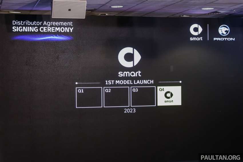 Proton and smart officially sign distributor agreement – smart #1 EV to be launched in Malaysia in Q4 2023 1501033