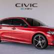 Honda Civic RS e:HEV dilancarkan di Malaysia – RM166,500, hibrid i-MMD 2.0L, 184 PS/315 Nm