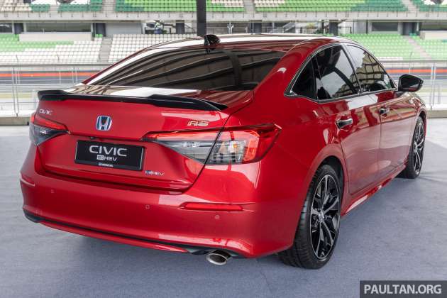 Honda Civic RS e:HEV dilancarkan di Malaysia – RM166,500, hibrid i-MMD 2.0L, 184 PS/315 Nm